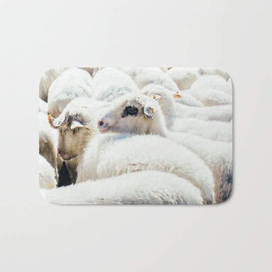 Sheep Flock Bath Mat