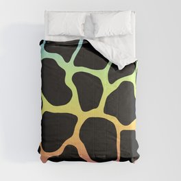 Pastel Gradient Giraffe Pattern Comforter