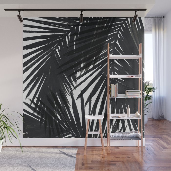 Palms Black Wall Mural