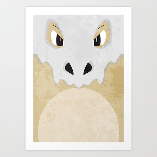 Minimalist Cubone Art Print