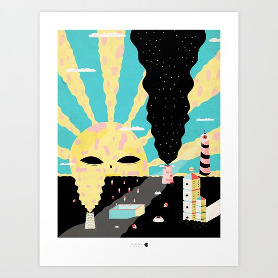 Mundo tóxico Art Print