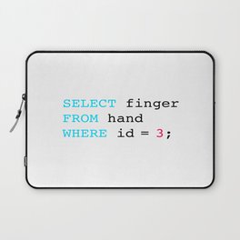 Middle finger Laptop Sleeve
