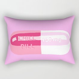 Chill Pill Pink Rectangular Pillow