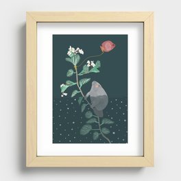 The manatee decided to run away Recessed Framed Print