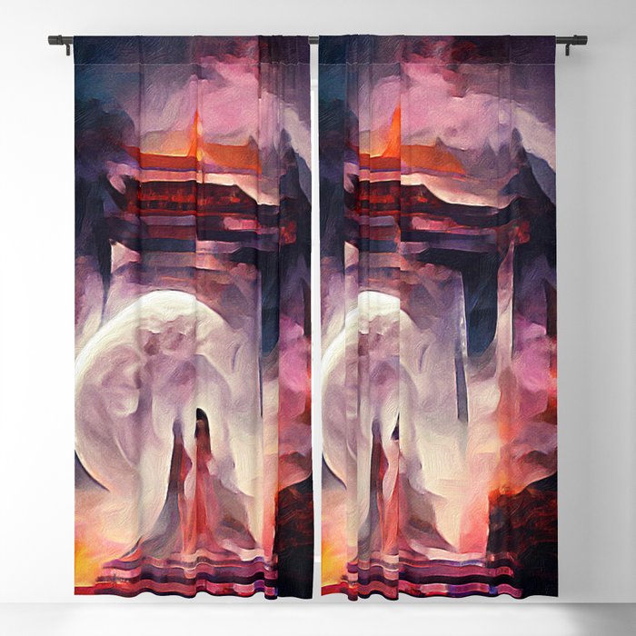 Temple of the Moon Goddess Blackout Curtain