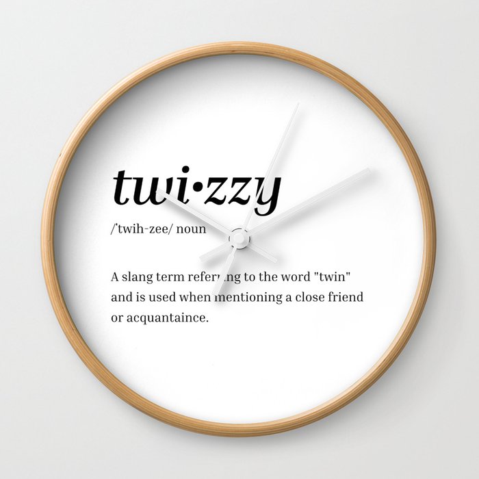 Twizzy Dictionary Definition Hip Hop Humor Wall Clock