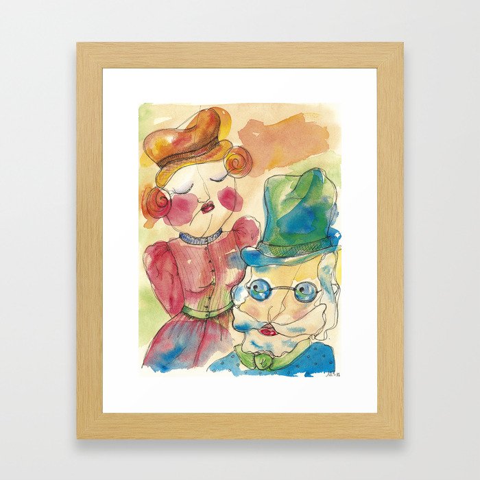 Getting out of the way Framed Art Print