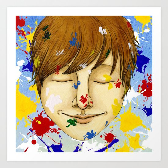 The colorful world Art Print