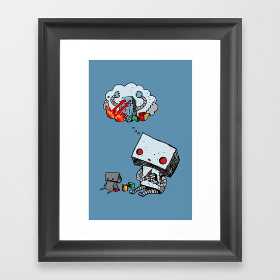 A Dream About the Future Framed Art Print