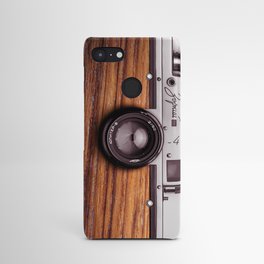 Vintage wooden style camera design | for photography lovers Android Case