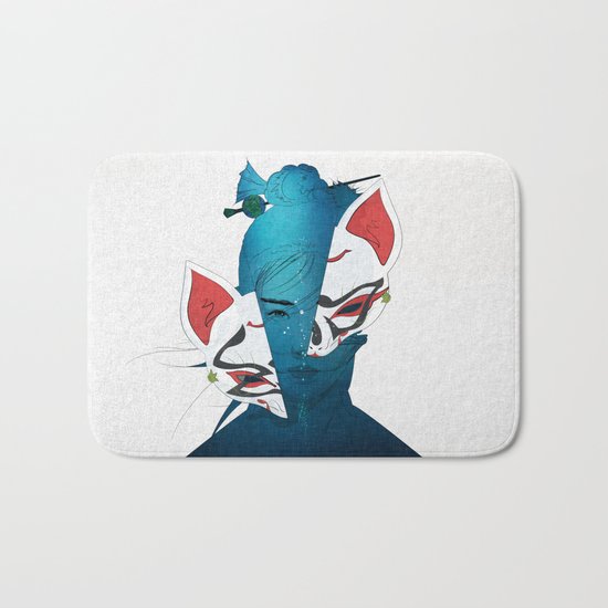 Fox Mask Bath Mat
