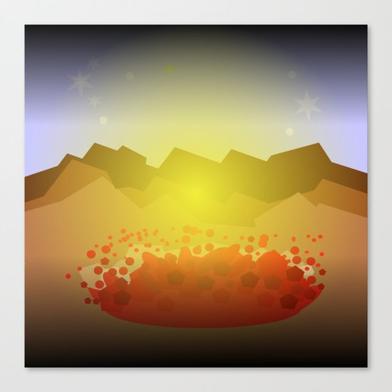 Icelandic volcano Canvas Print