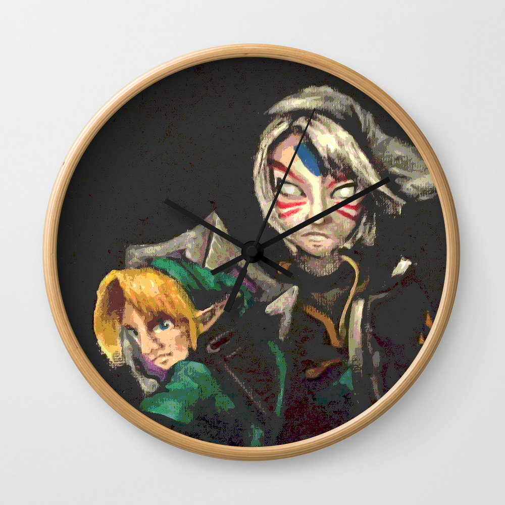 Majora S Mask Inspired Fierce Deity Wall Clock By Spoo0py Society6