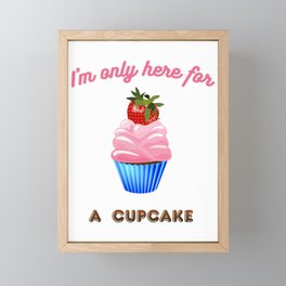 Cupcake for a sweet tooth Framed Mini Art Print