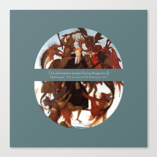 The temptation Canvas Print