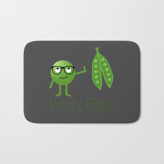 Bitch Peas Bath Mat