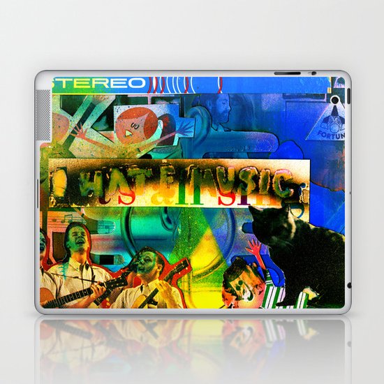 "I Hate Music" by Cap Blackard Laptop & iPad Skin