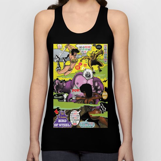 Space Chick & Nympho: Vampire Warrior Party Girl Comix #2 - Comic Book Cover Unisex Tank Top