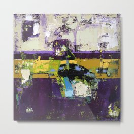 Controversy Prince Deep Purple Abstract Painting Modern Art Metal Print