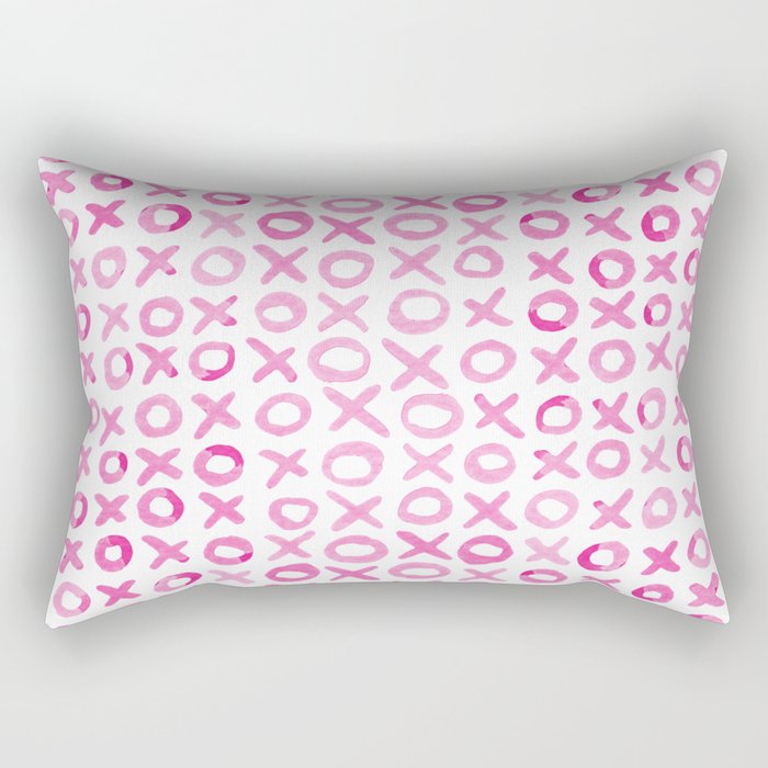 Xoxo valentine's day - pink Rectangular Pillow