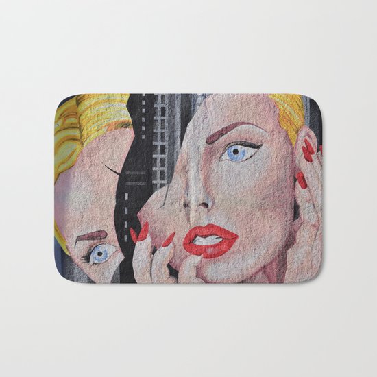 Face Woman Bath Mat