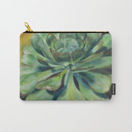 Succulent Carry-All Pouch | Verode, Painting, Verol, Green, Nature, Canary, Succulents, Berode, Oil, Plant 