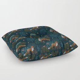 Forest Foxes Floor Pillow