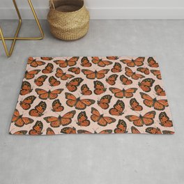 Butterfly Watercolor Rug