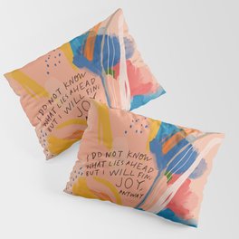 Find Joy. The Abstract Colorful Florals Pillow Sham