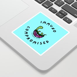 Immuno-compromised Turtle Sticker