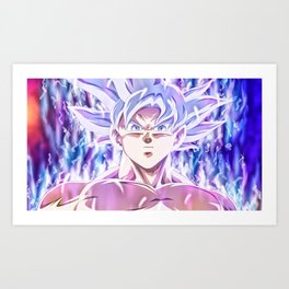 Goku Mastered Ultra Instinct Art Print