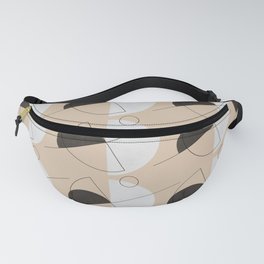 Abstraction_BAUHAUS_GEOMETRIC_CIRCLE_CYCLE_LOVE_POP_ART_0606A Fanny Pack