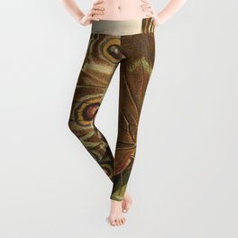 Antique Butterfly Lithograph Leggings
