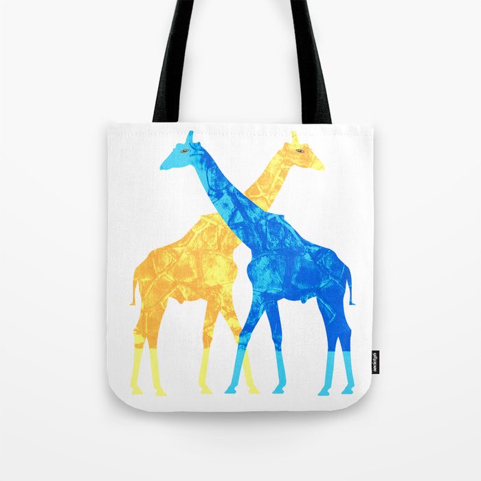 Two Giraffes Tote Bag
