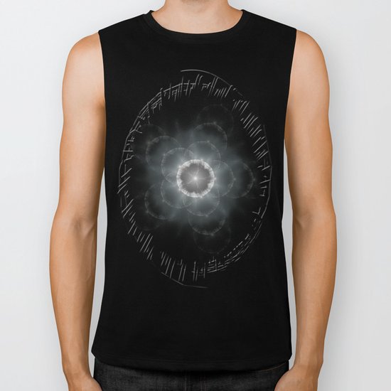 Space Flower Fractal Biker Tank