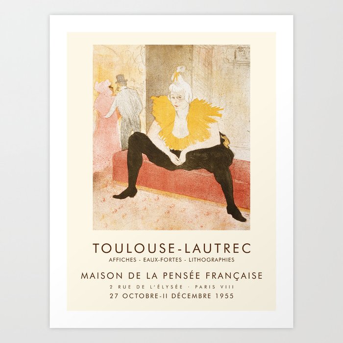 Henri Toulouse-Lautrec Art Exhibition Art Print