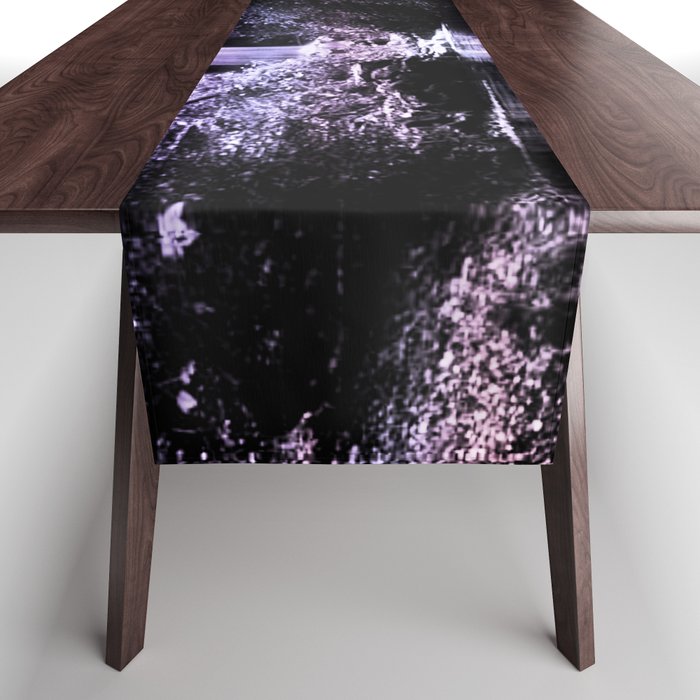 evening pond ethereal aesthetic lavender landscape art altered photography Table Runner