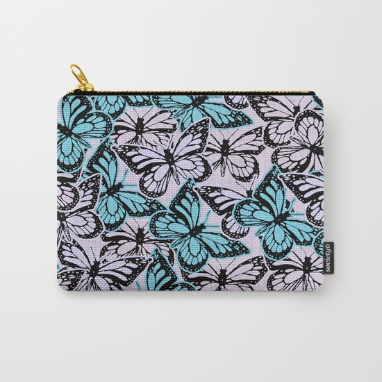 Vintage Butterflies Carry-All Pouch