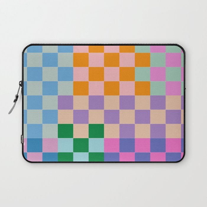 Checkerboard Collage Laptop Sleeve