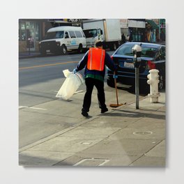 Catch The Wind-sweeper Metal Print