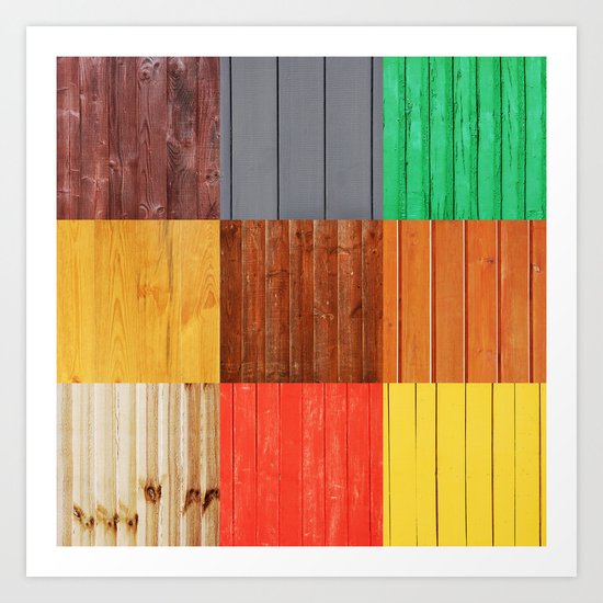 Wood planks Art Print