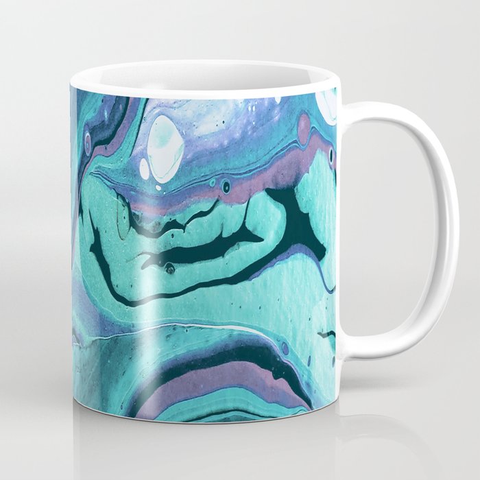 Acrylic Fluid Art Coffee Mug by Lauren