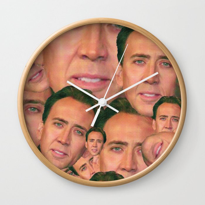 Nicolas Faces Wall Clock