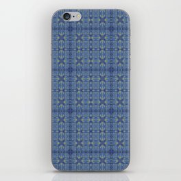 Starry night tartan pattern iPhone Skin