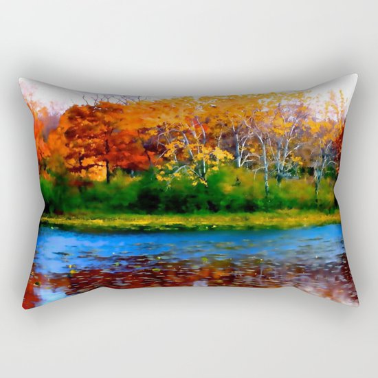 Remember Autumn Rectangular Pillow