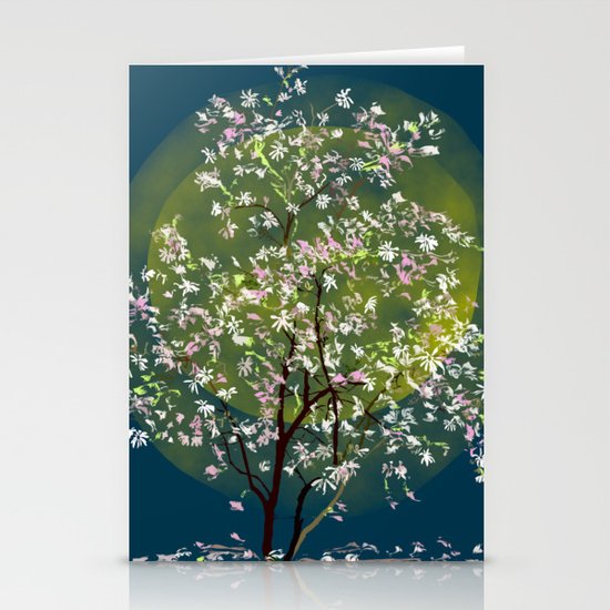 Moonlit Magnolia Stationery Cards
