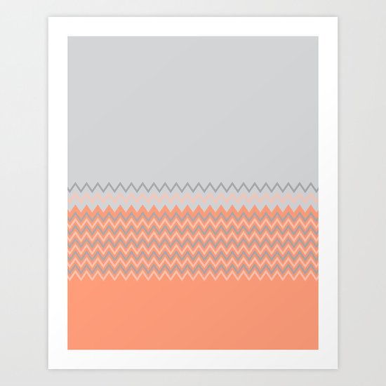 Spring Chevron Art Print