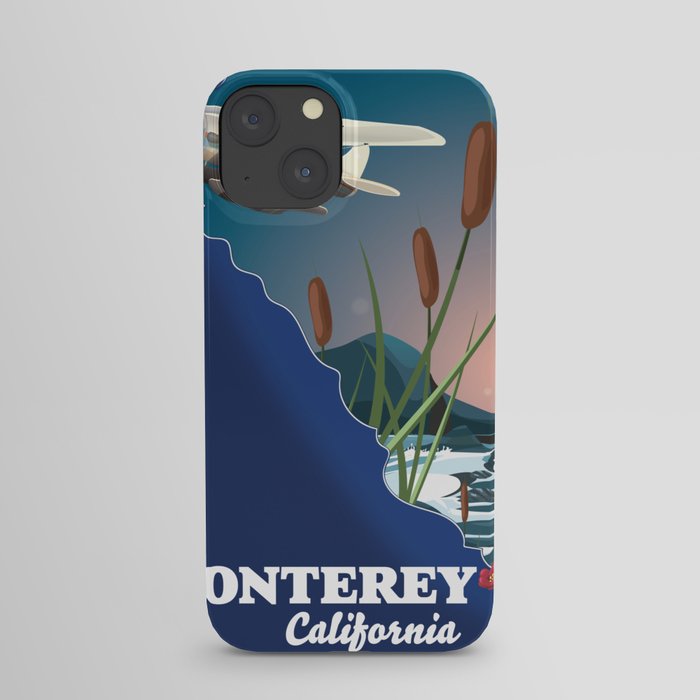 Monterey California map iPhone Case