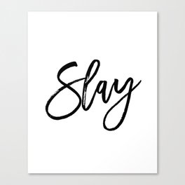 Fashion Poster Fashion Wall Art Typography Print Quote Girl Room Decor SLAY Béyonce Beyonce Quote Canvas Print