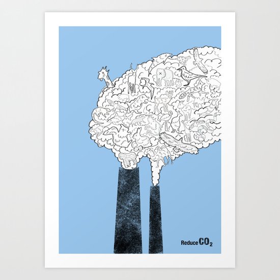 Animal Extinction Art Print